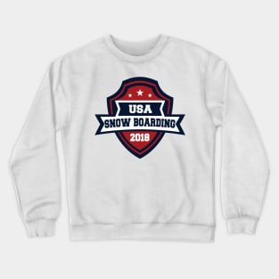 USA Snow Boarding Pyeongchang 2018! Crewneck Sweatshirt